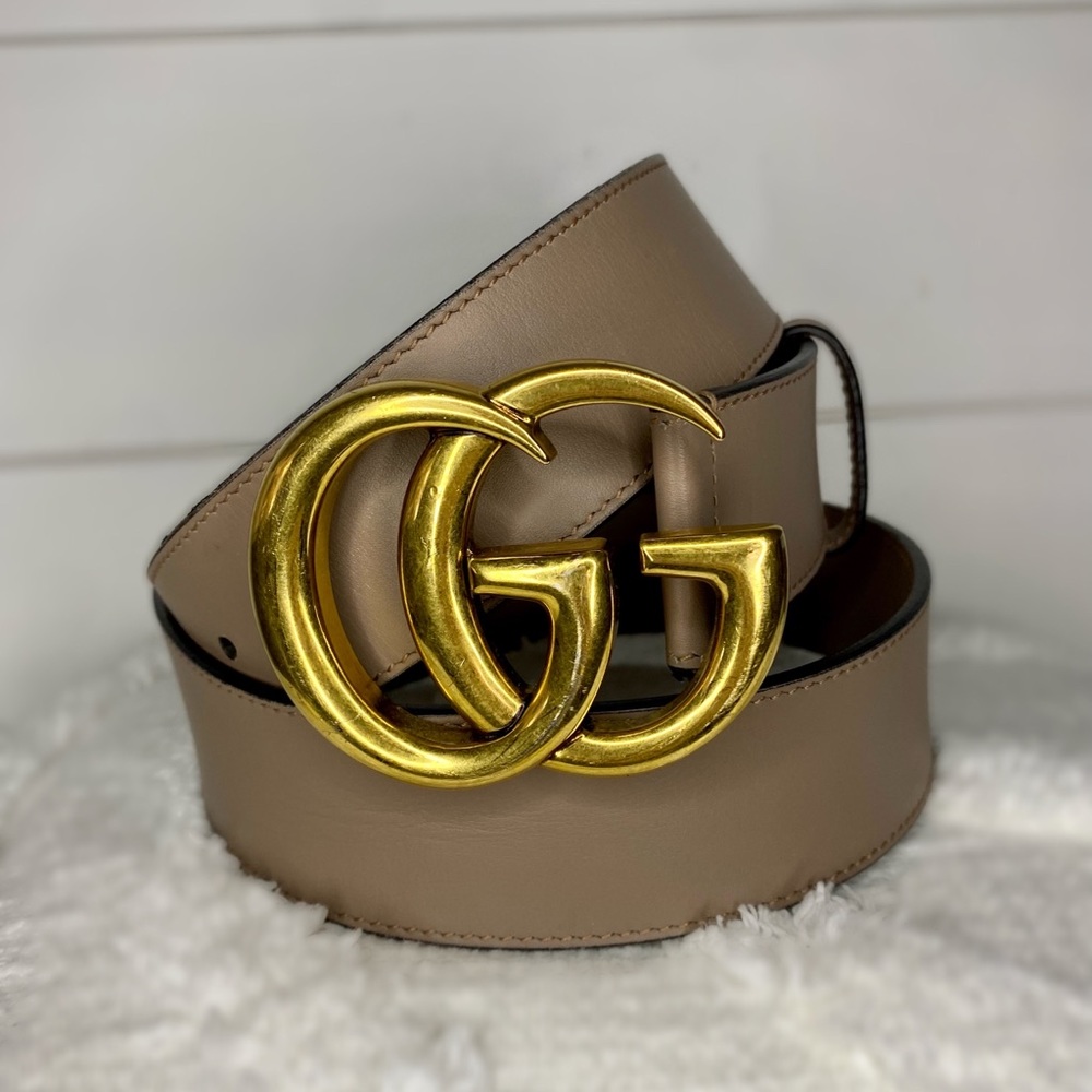 Authentic Gucci Belt with Double G Buckle